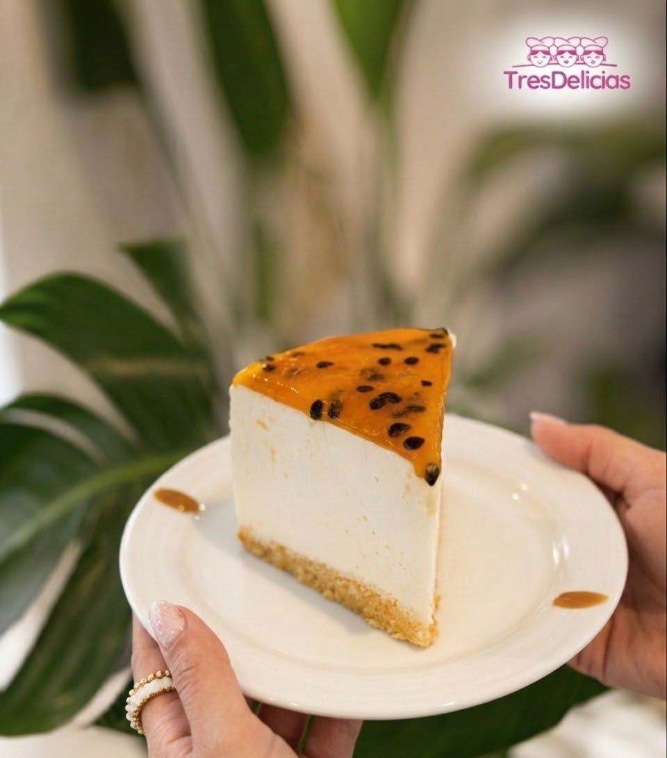 Cheesecake de maracuyá de Tres Delicias